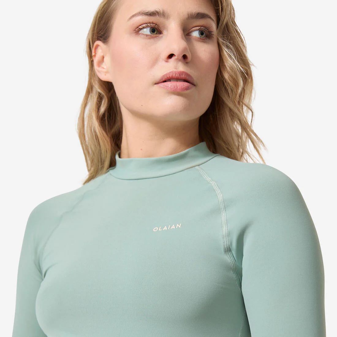 Playera de surf anti-UV de marga corta para mujer 100 - Image 11