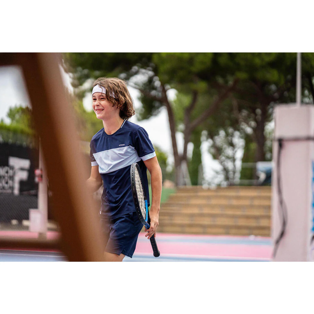 Playera de tenis azul oscuro para niños DRY TTS - Image 5