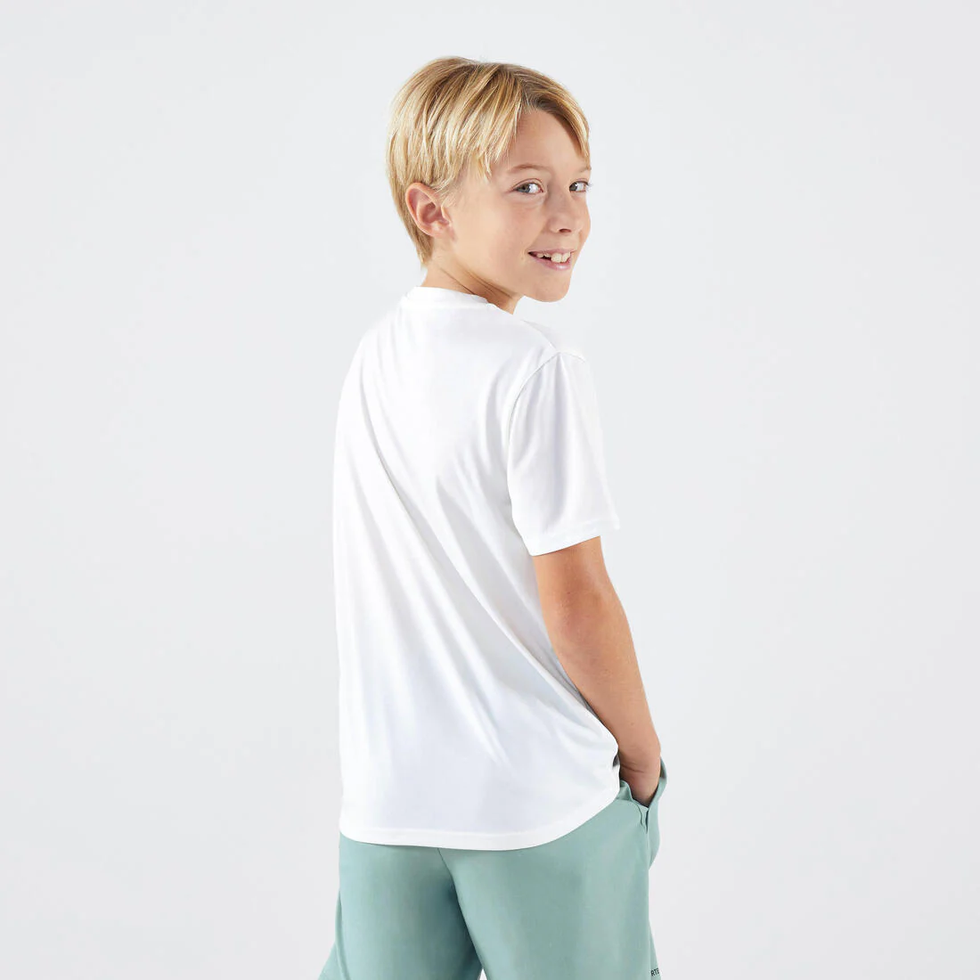 Playera de tenis blanca para niños TTS Essentiel Tennis is in the Air - Image 9
