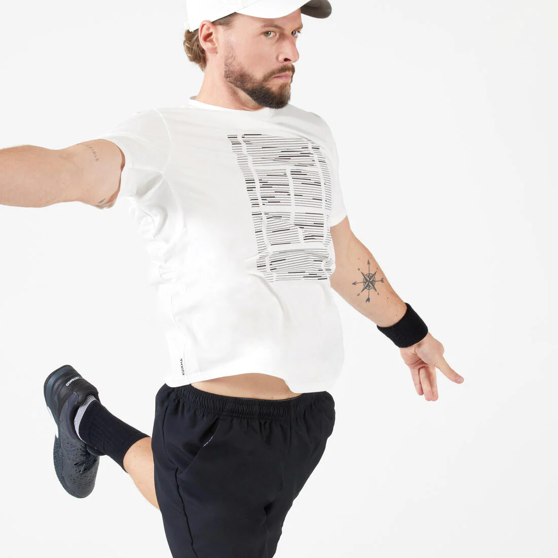 Playera de tenis blanco roto para hombre TTS Soft - Image 2