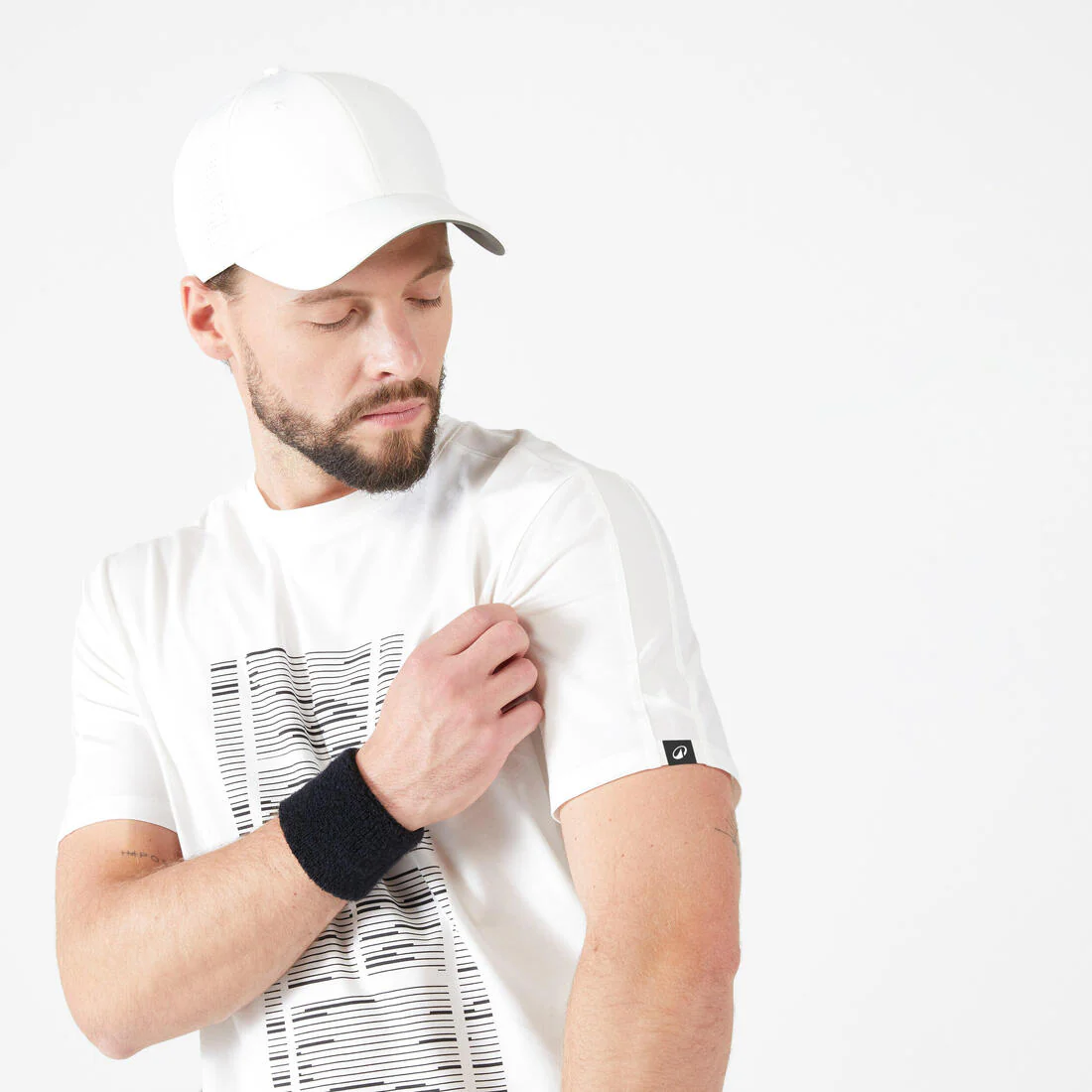 Playera de tenis blanco roto para hombre TTS Soft - Image 5