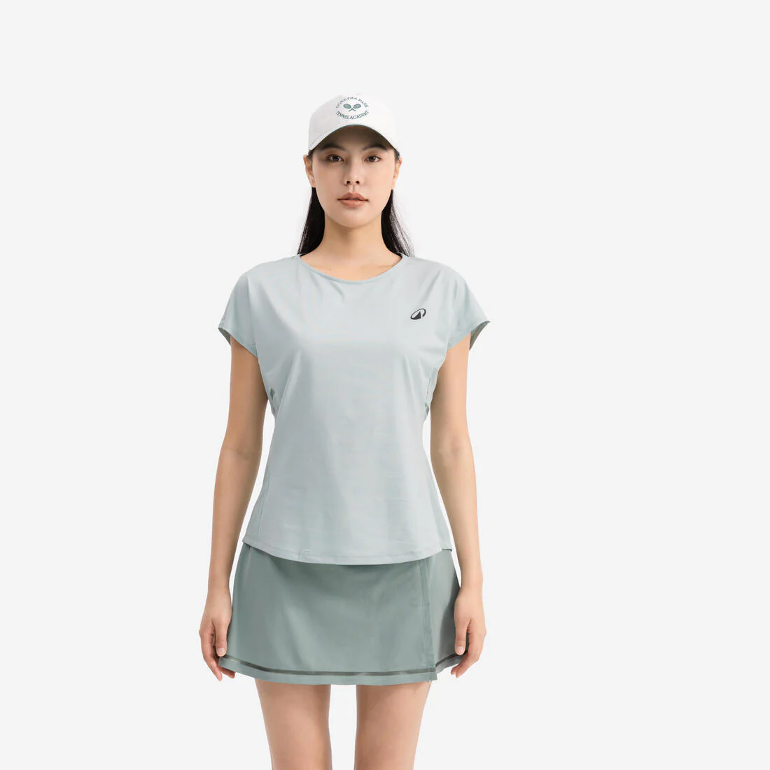 Playera de tenis con cuello redondo para mujer - Dry soft - Dry 500 - Image 2