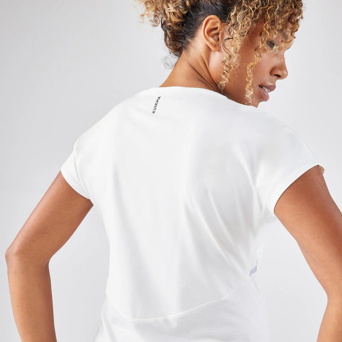 Playera de tenis con cuello redondo para mujer - Dry soft - Dry 500 - Image 8