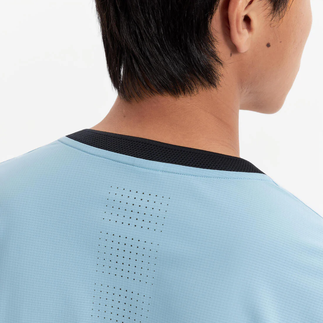 Playera de tenis transpirable azul para hombre Dry - Image 3
