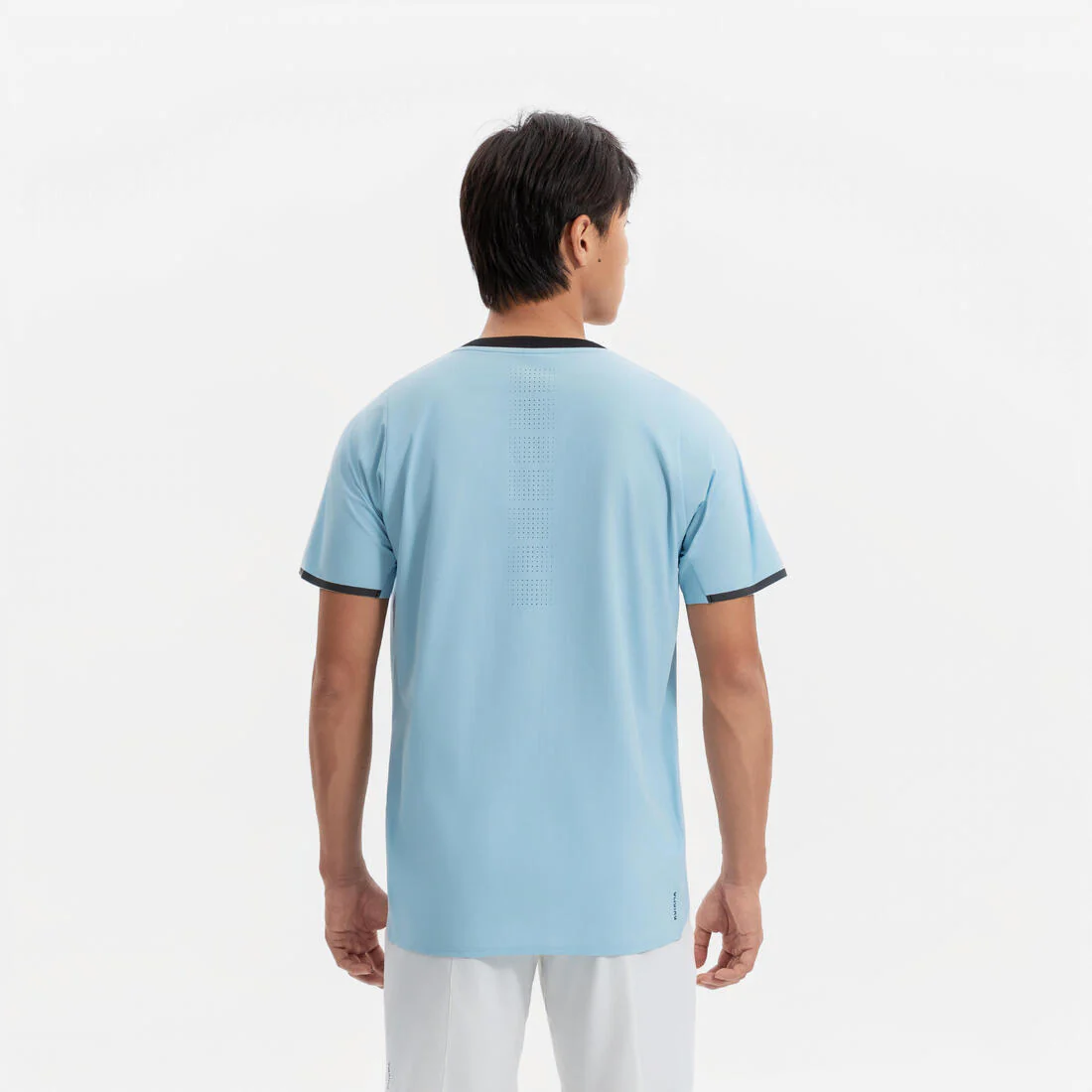 Playera de tenis transpirable azul para hombre Dry - Image 4