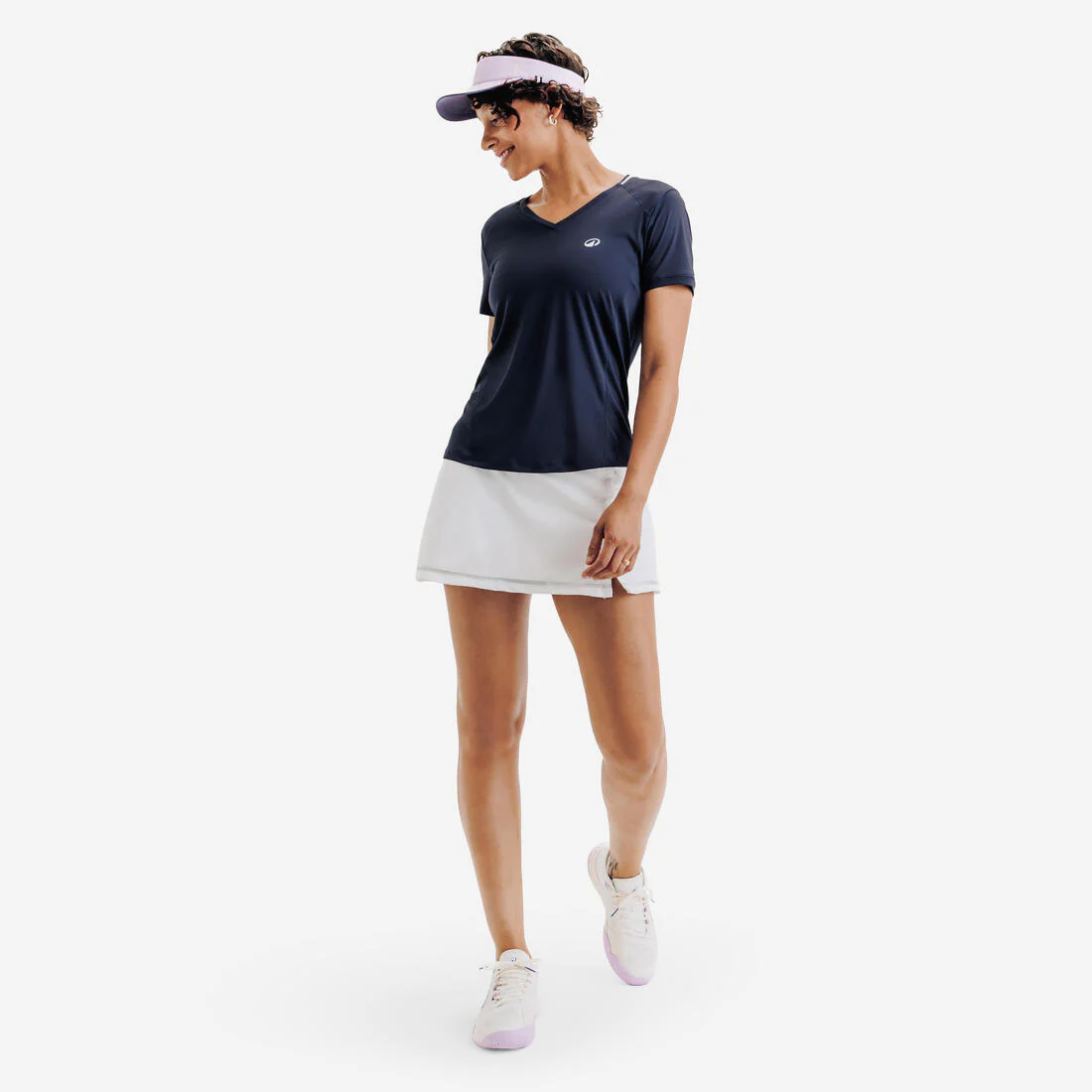 Playera de tenis transpirable con cuello V para mujer Dry - Image 4