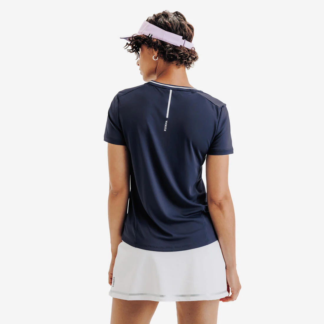 Playera de tenis transpirable con cuello V para mujer Dry - Image 8