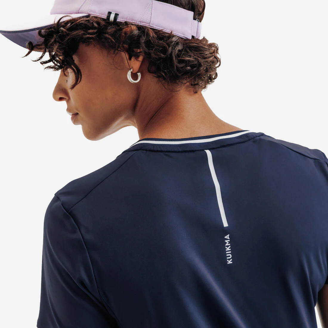 Playera de tenis transpirable con cuello V para mujer Dry - Image 9