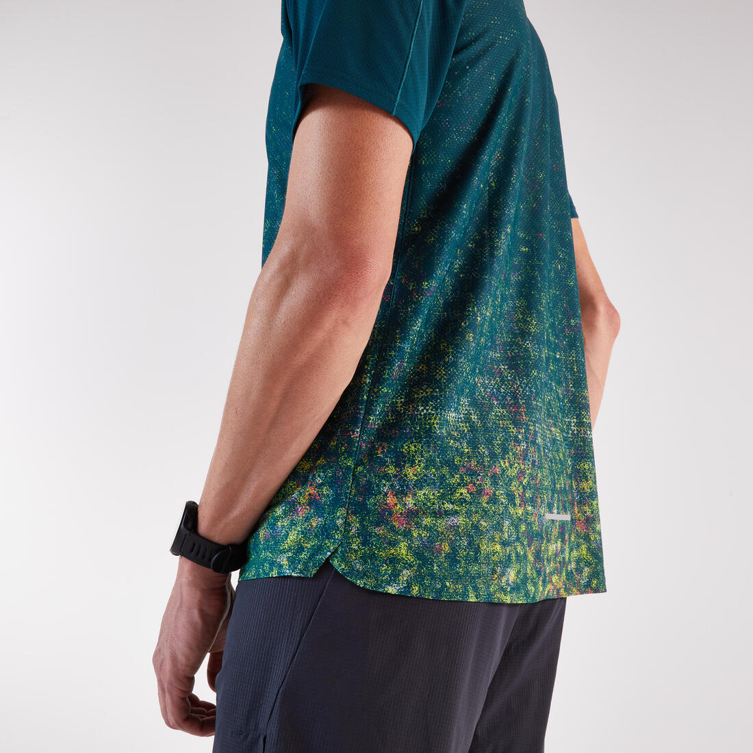Playera de trail running azul para hombre Kiprun Run 500 Resist - Image 5