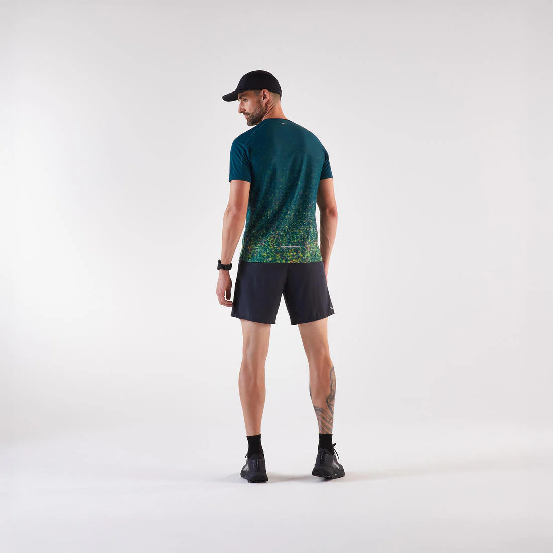 Playera de trail running azul para hombre Kiprun Run 500 Resist - Image 6