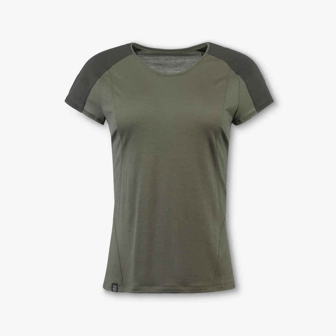 Playera de trekking de manga corta de lana merina para mujer MT500 - Image 16