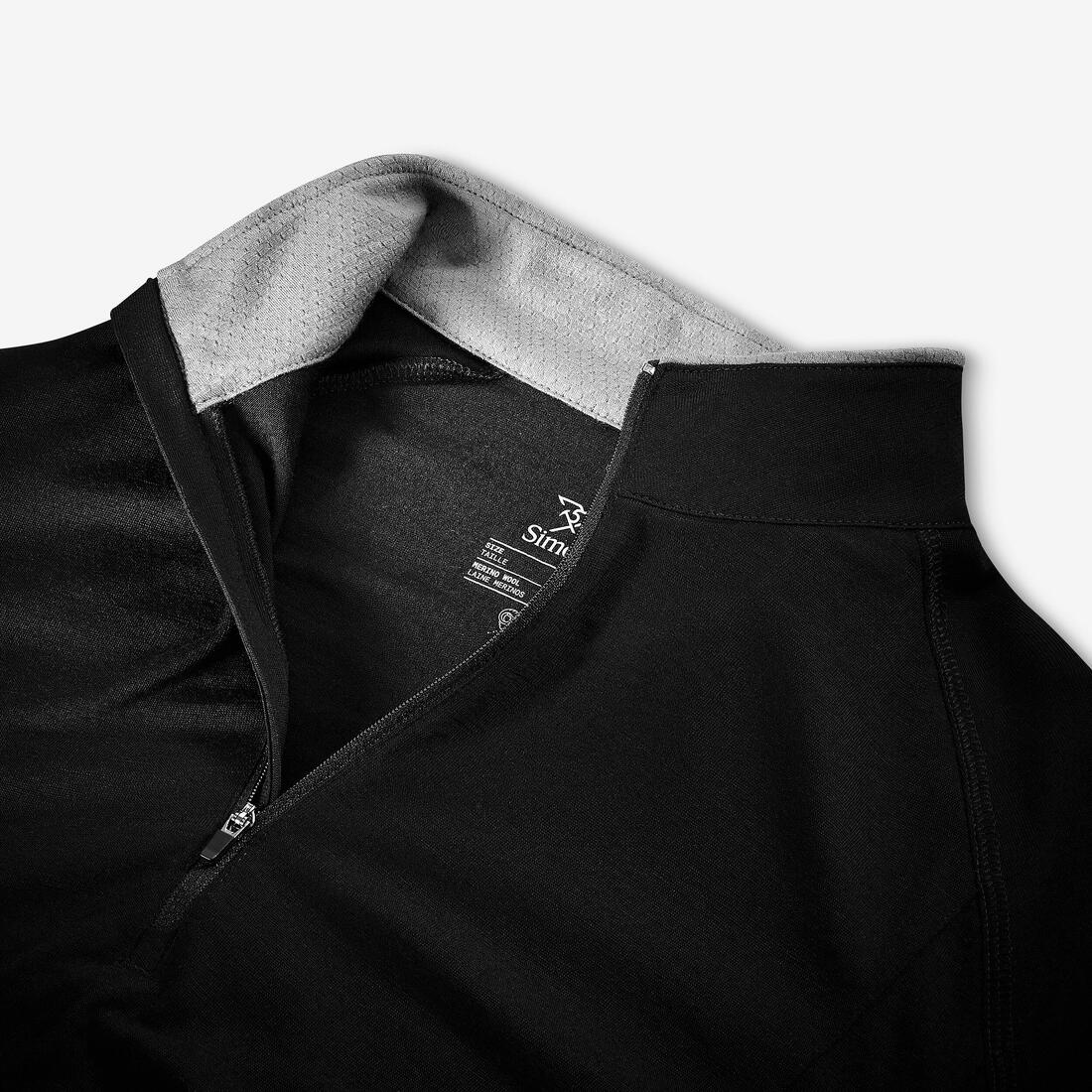 Playera de trekking en montaña de manga larga y lana merino para hombre MT500 - Image 16