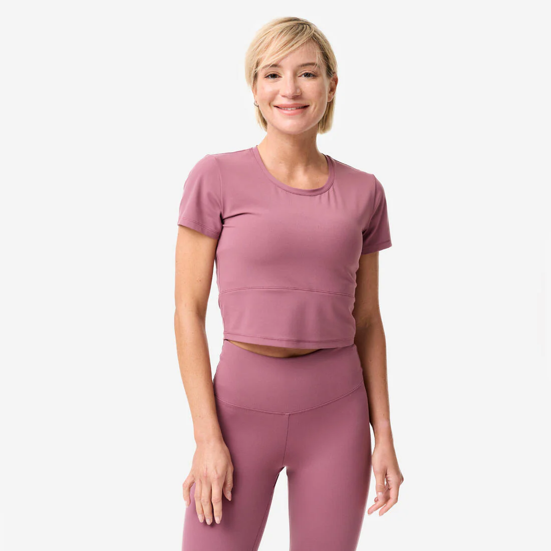 Playera de yoga y pilates suave y elástica negra Breathe - Image 2