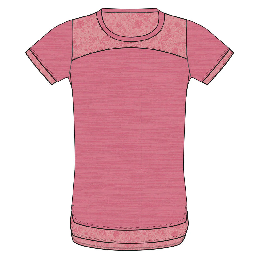 Playera deportiva 2 en 1 rosa con estampado para niños - Image 14