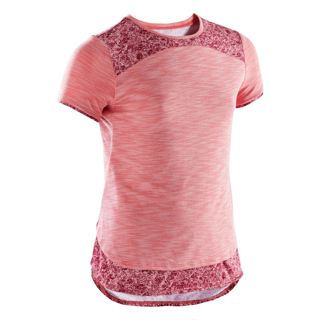 Playera deportiva 2 en 1 rosa con estampado para niños - Image 7