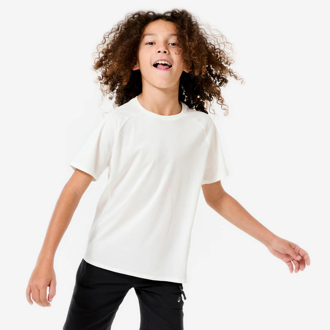 Playera deportiva blanca y lisa para niños - Image 13