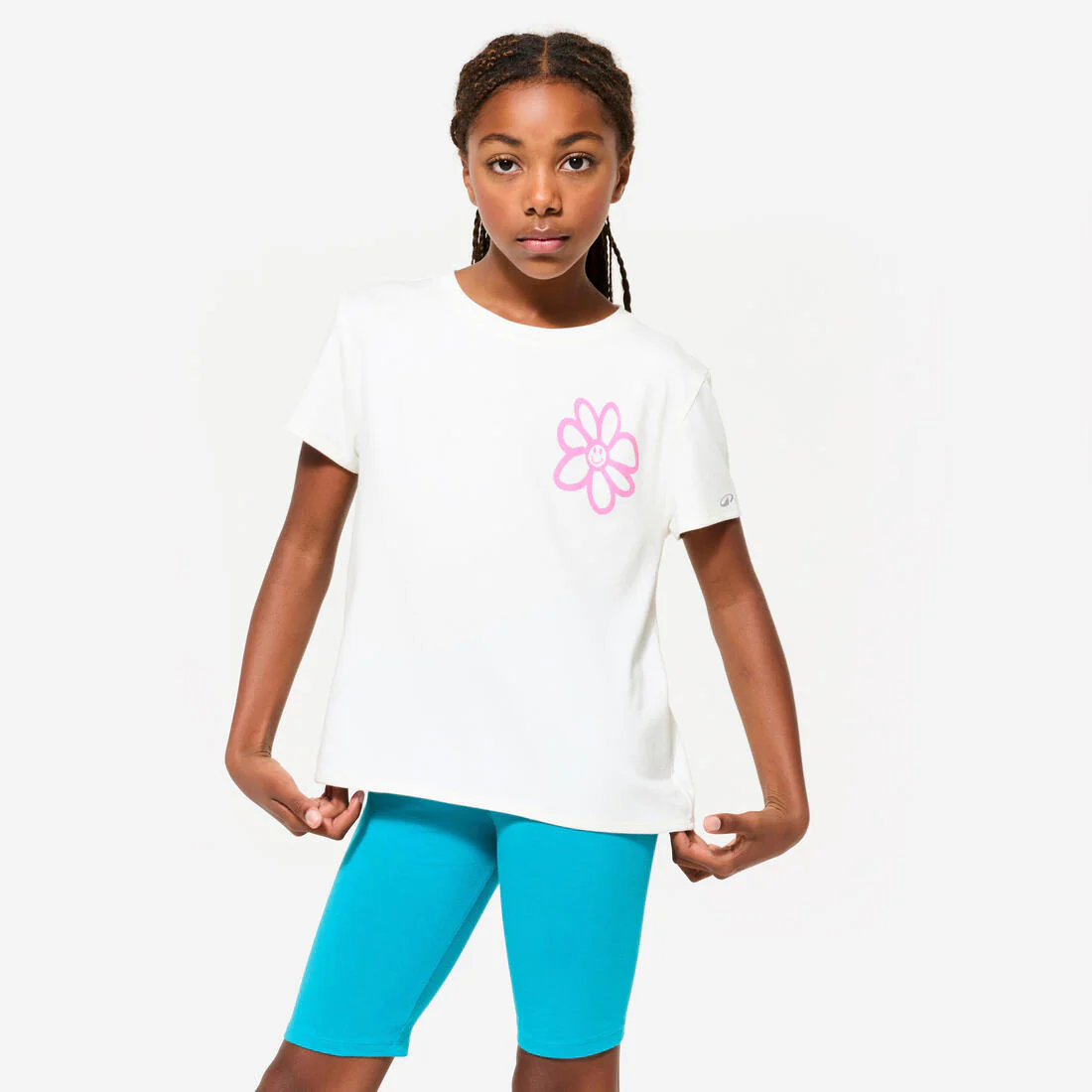 Playera deportiva de algodón con estampado para niños