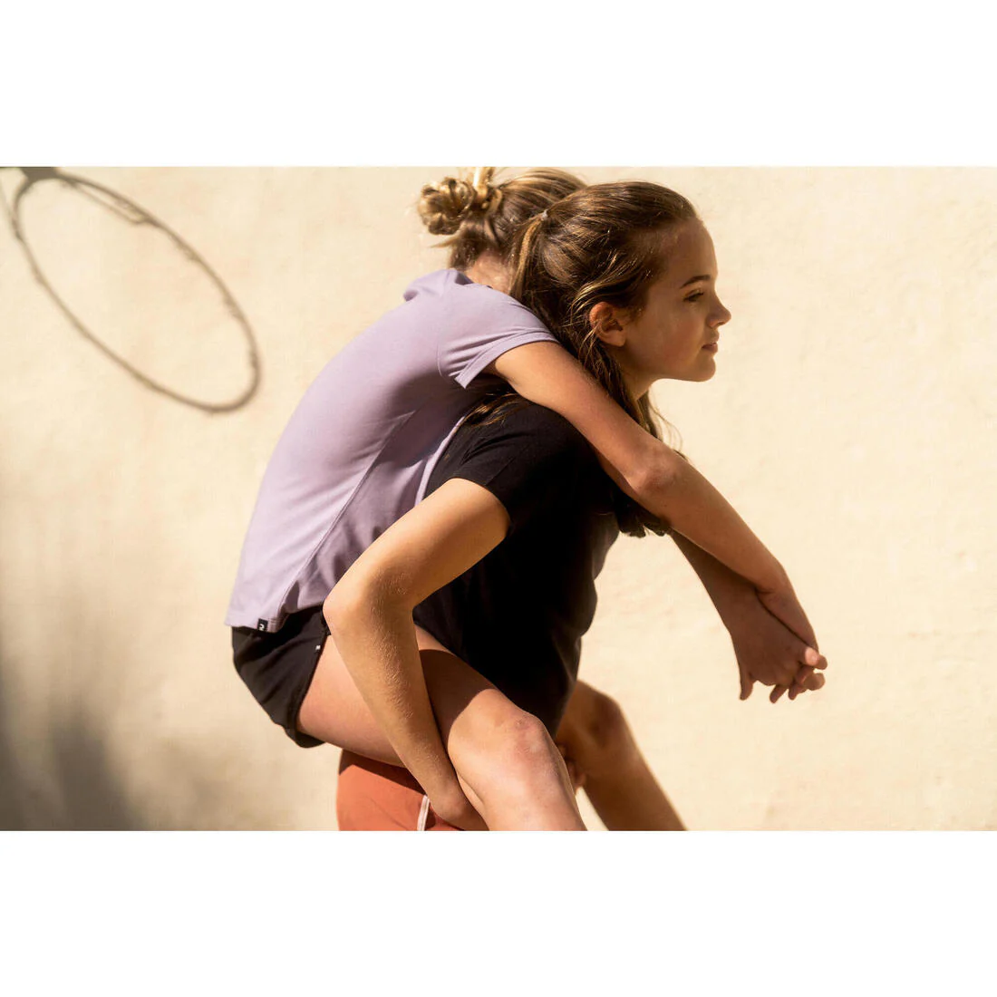 Playera deportiva transpirable negra para niños S500 - Image 12