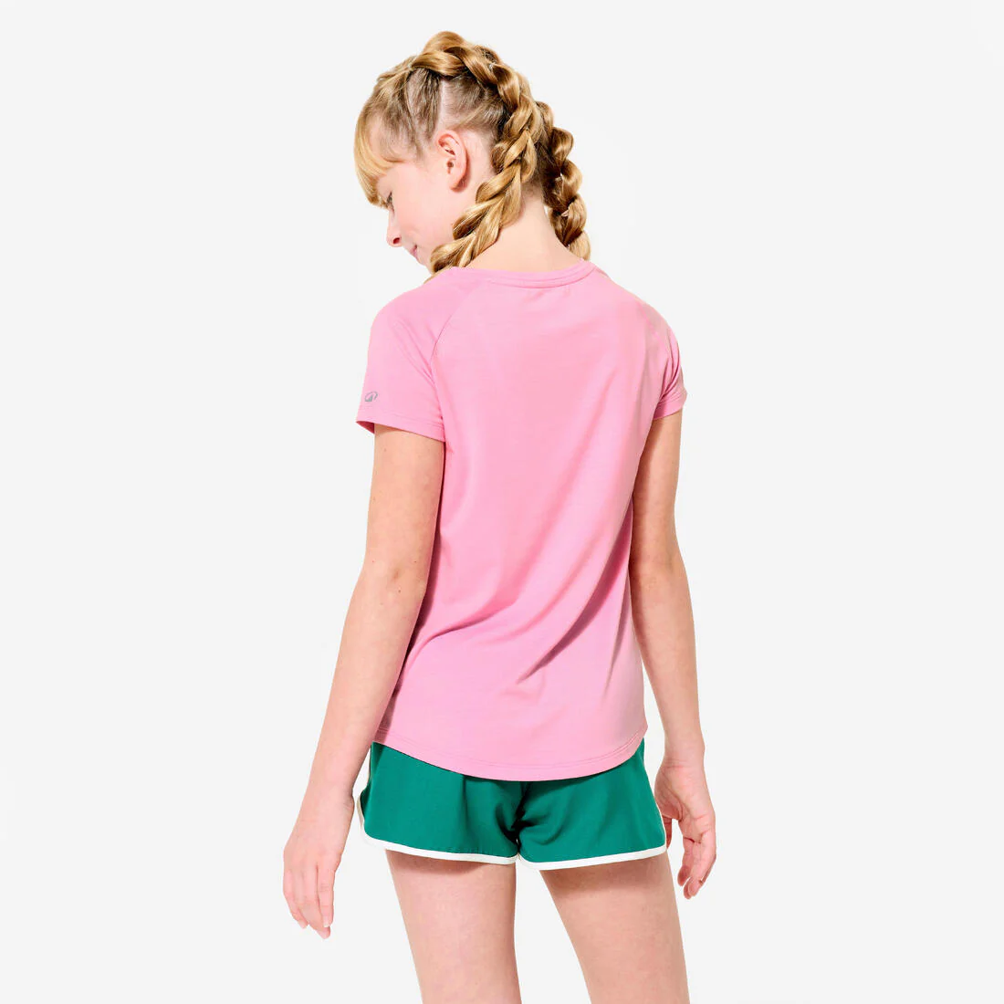 Playera deportiva transpirable negra para niños S500 - Image 7