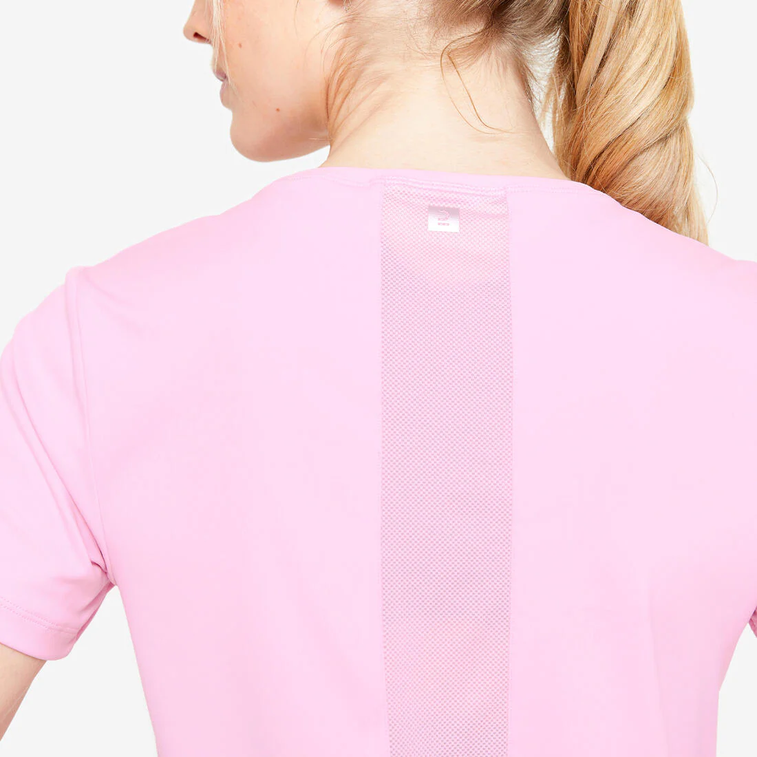 Playera Fitness Cardio Mujer Rosa Claro Manga Corta - Image 12
