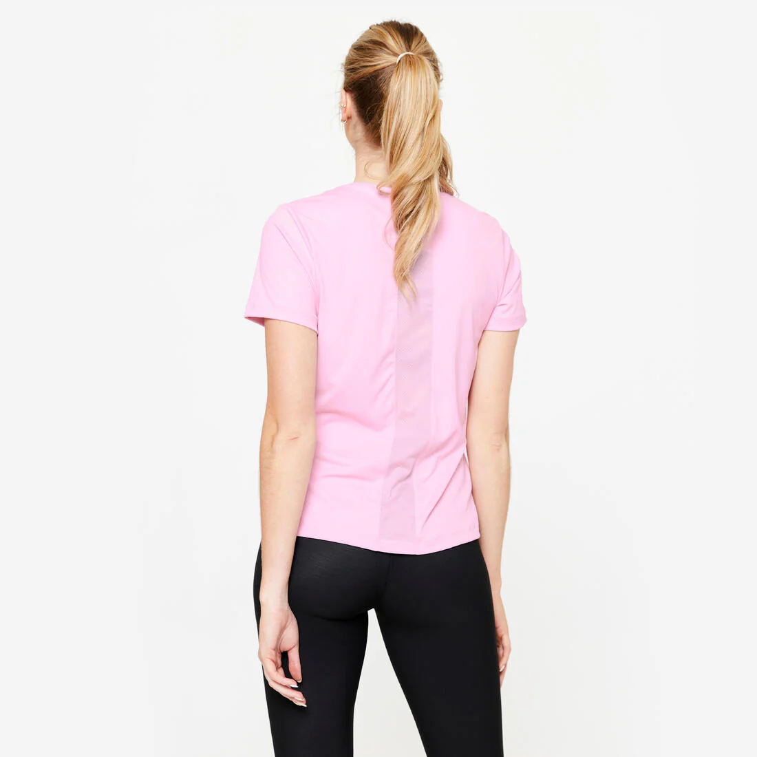 Playera Fitness Cardio Mujer Rosa Claro Manga Corta - Image 13