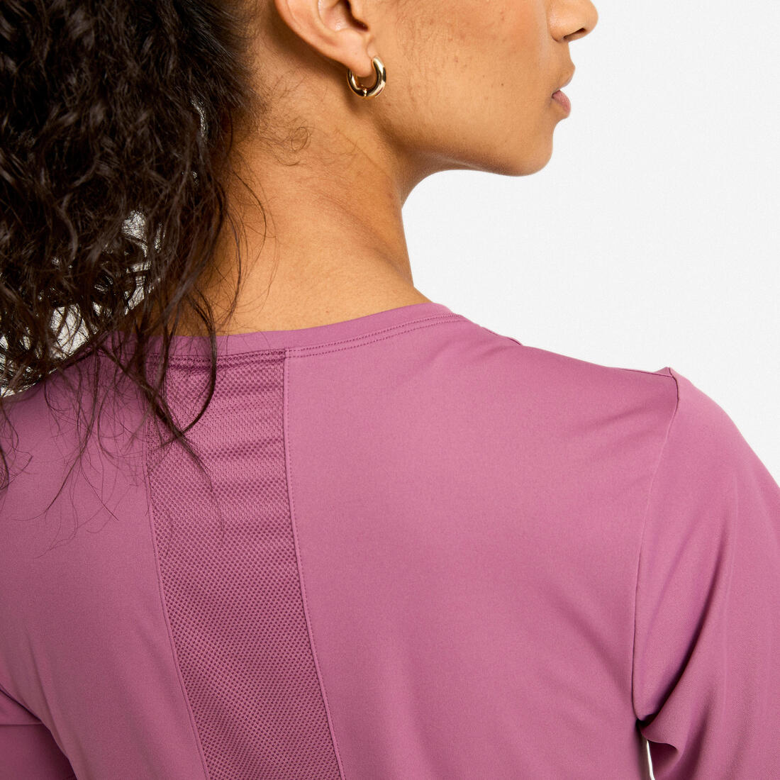 Playera Fitness Cardio Mujer Rosa Claro Manga Corta - Image 14