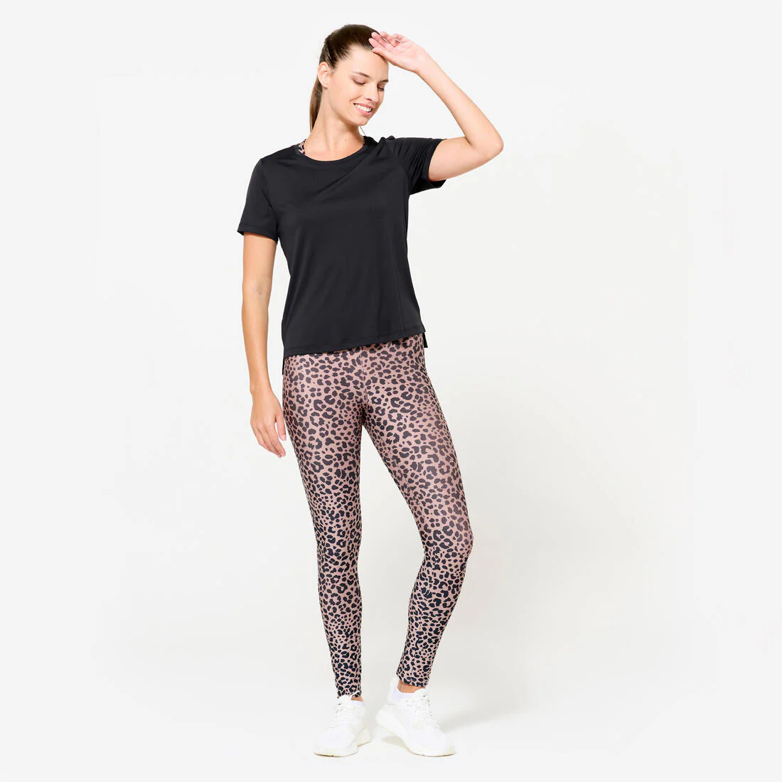 Playera Fitness Cardio Mujer Rosa Claro Manga Corta - Image 5