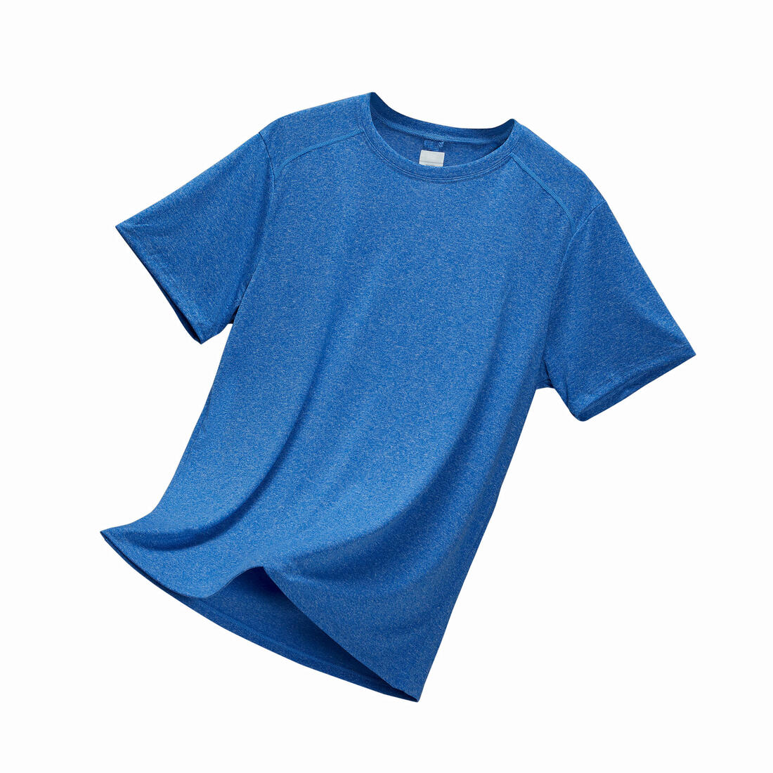 Playera Fitness Essential Hombre Gris Jaspeado Transpirable Cuello Redondo - Image 20