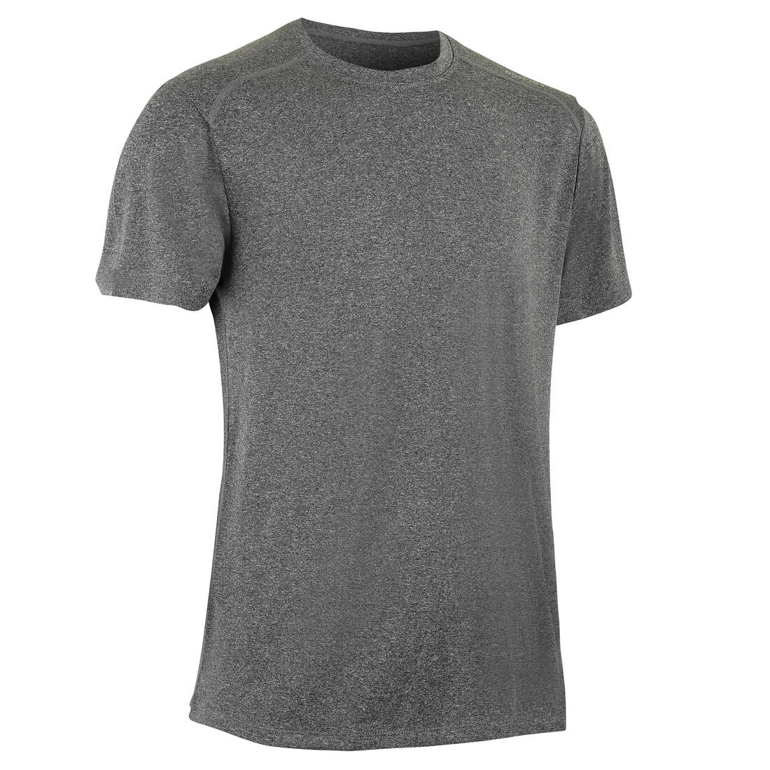 Playera Fitness Essential Hombre Gris Jaspeado Transpirable Cuello Redondo - Image 25