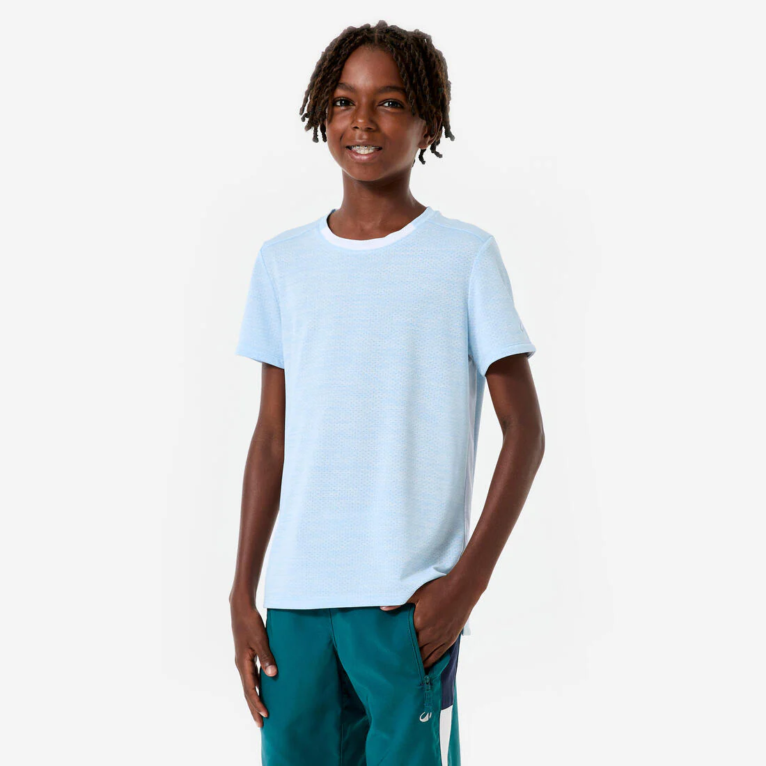 Playera gimnasia manga corta sintética transpirable Niños S500 - Image 3