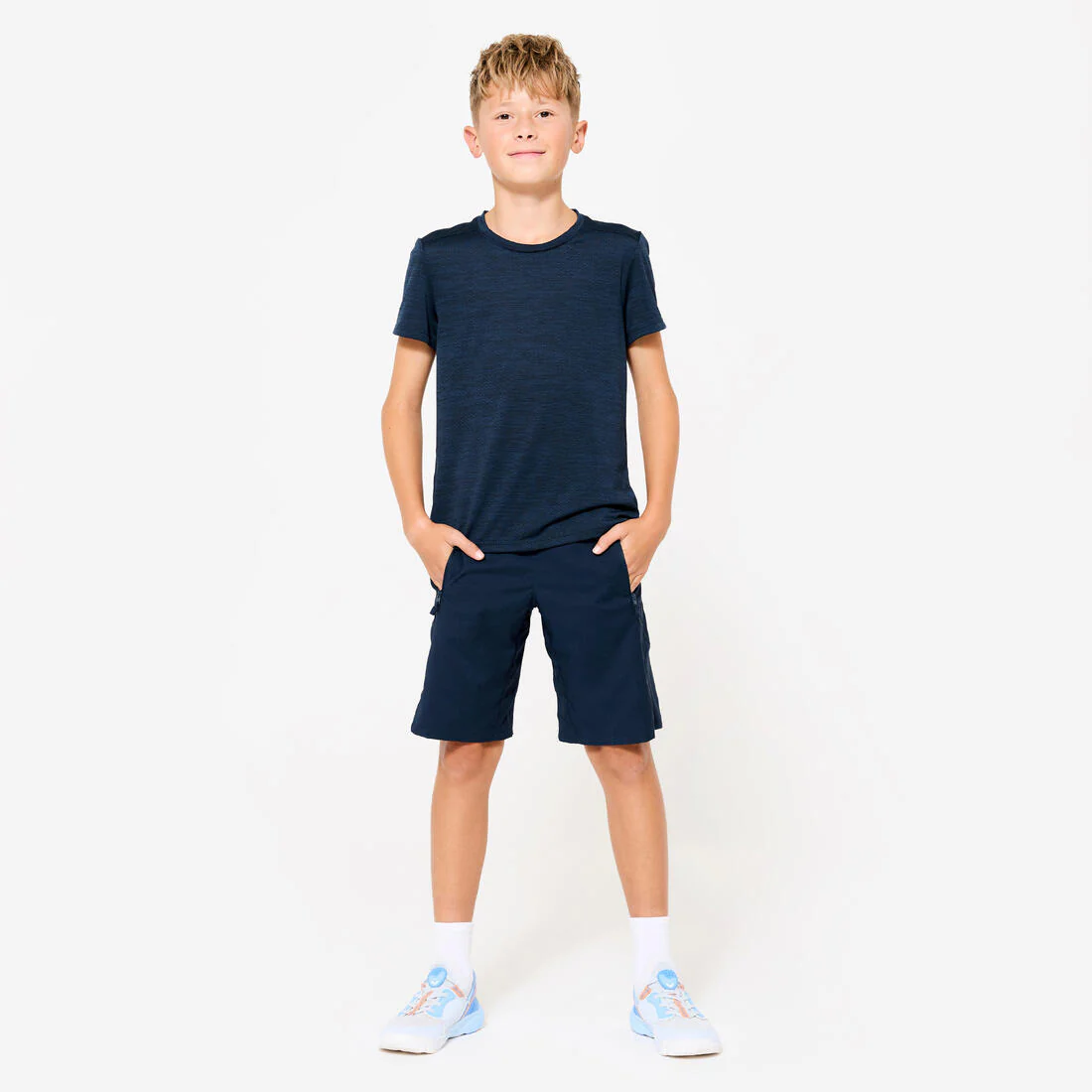 Playera gimnasia manga corta sintética transpirable Niños S500 - Image 6