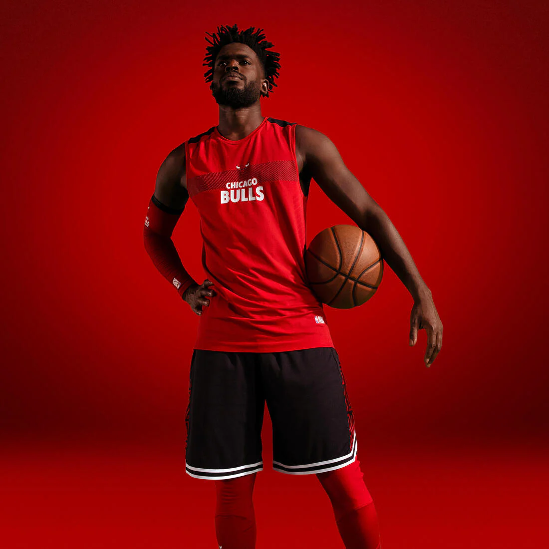 Playera interior de básquetbol sin mangas negra para adulto UT500 NBA Lakers - Image 13
