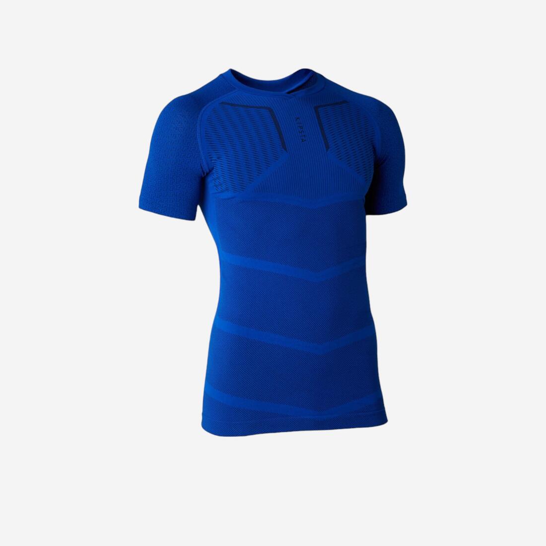 Playera interior Keepdry adulto maga corta fútbol azul marino