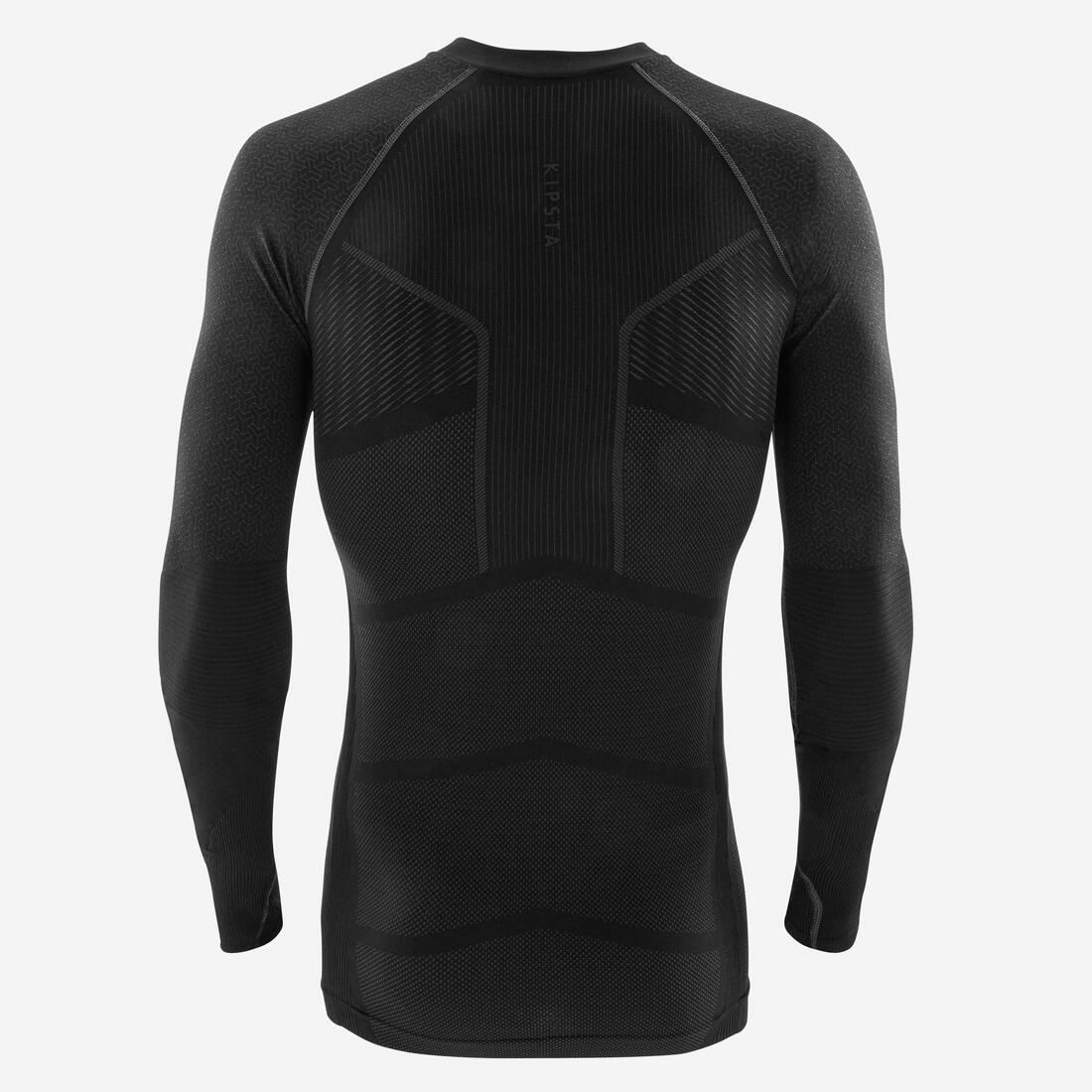 PLAYERA INTERIOR TÉRMICA CUELLO ALTO MANGA LARGA ADULTO NEGRO KEEPDRY 500 - Image 12