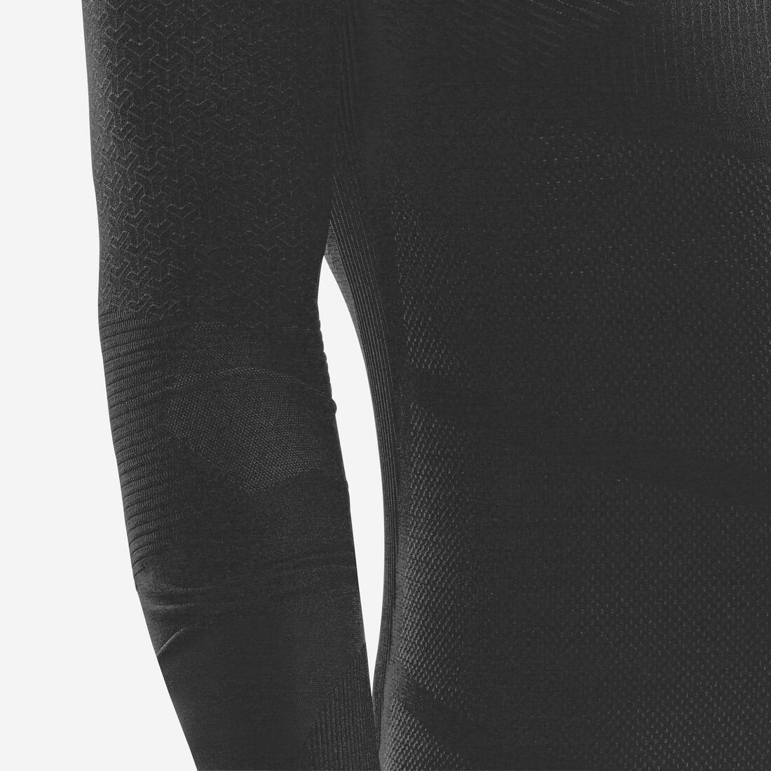 PLAYERA INTERIOR TÉRMICA CUELLO ALTO MANGA LARGA ADULTO NEGRO KEEPDRY 500 - Image 16