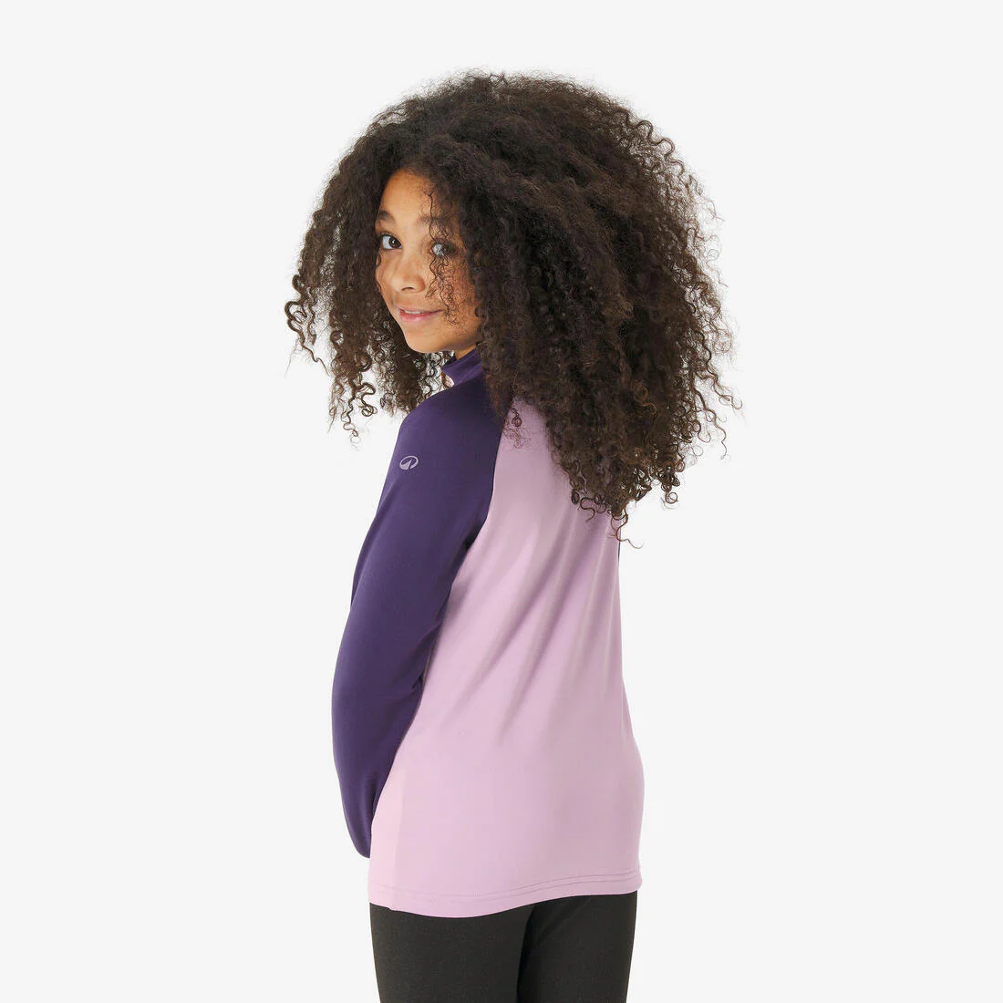 Playera interior térmica de esquí cálida y transpirable negra para niños BL 500 - Image 26