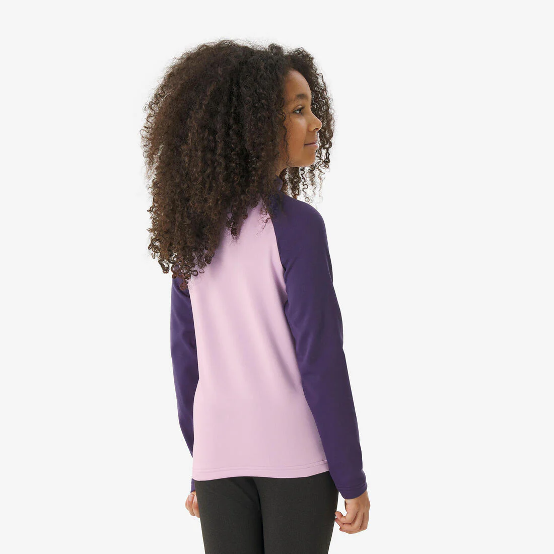 Playera interior térmica de esquí cálida y transpirable negra para niños BL 500 - Image 31