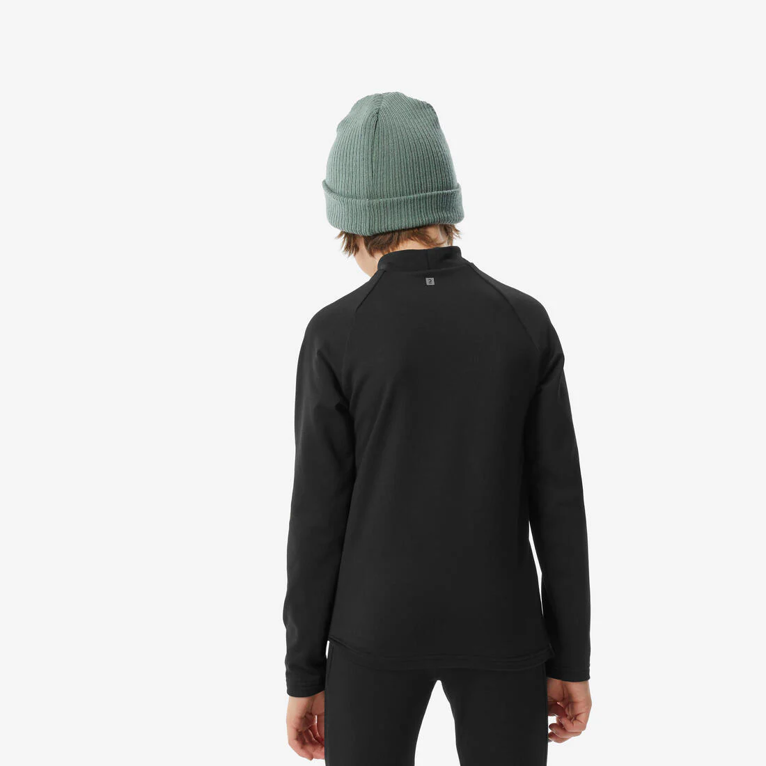 Playera interior térmica de esquí cálida y transpirable negra para niños BL 500 - Image 38