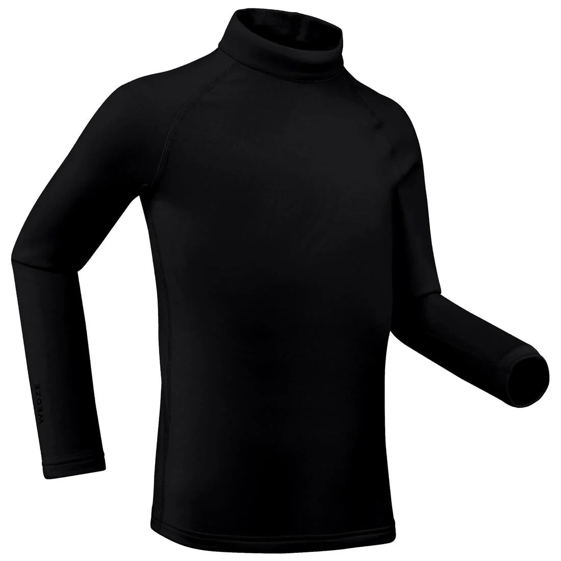 Playera interior térmica de esquí cálida y transpirable negra para niños BL 500 - Image 6