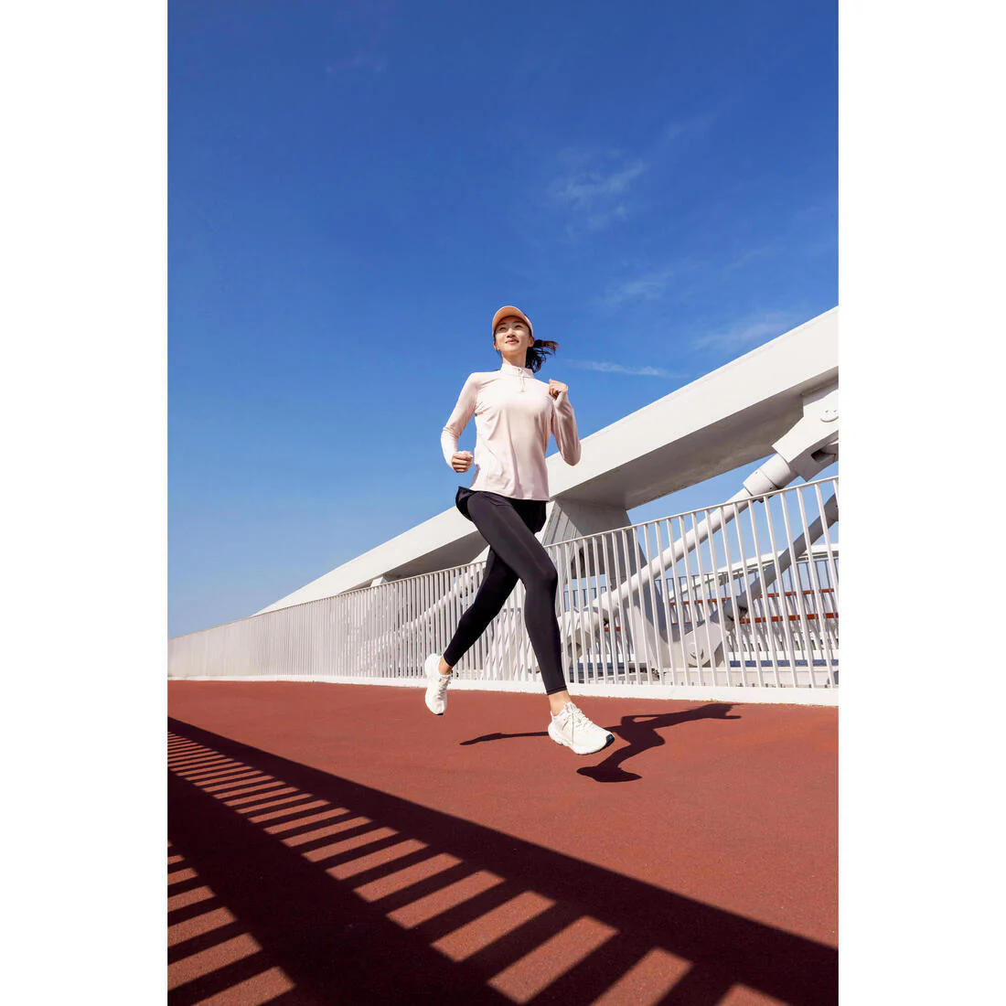 Playera manga larga cálida Running Mujer - Zip warm - Image 15