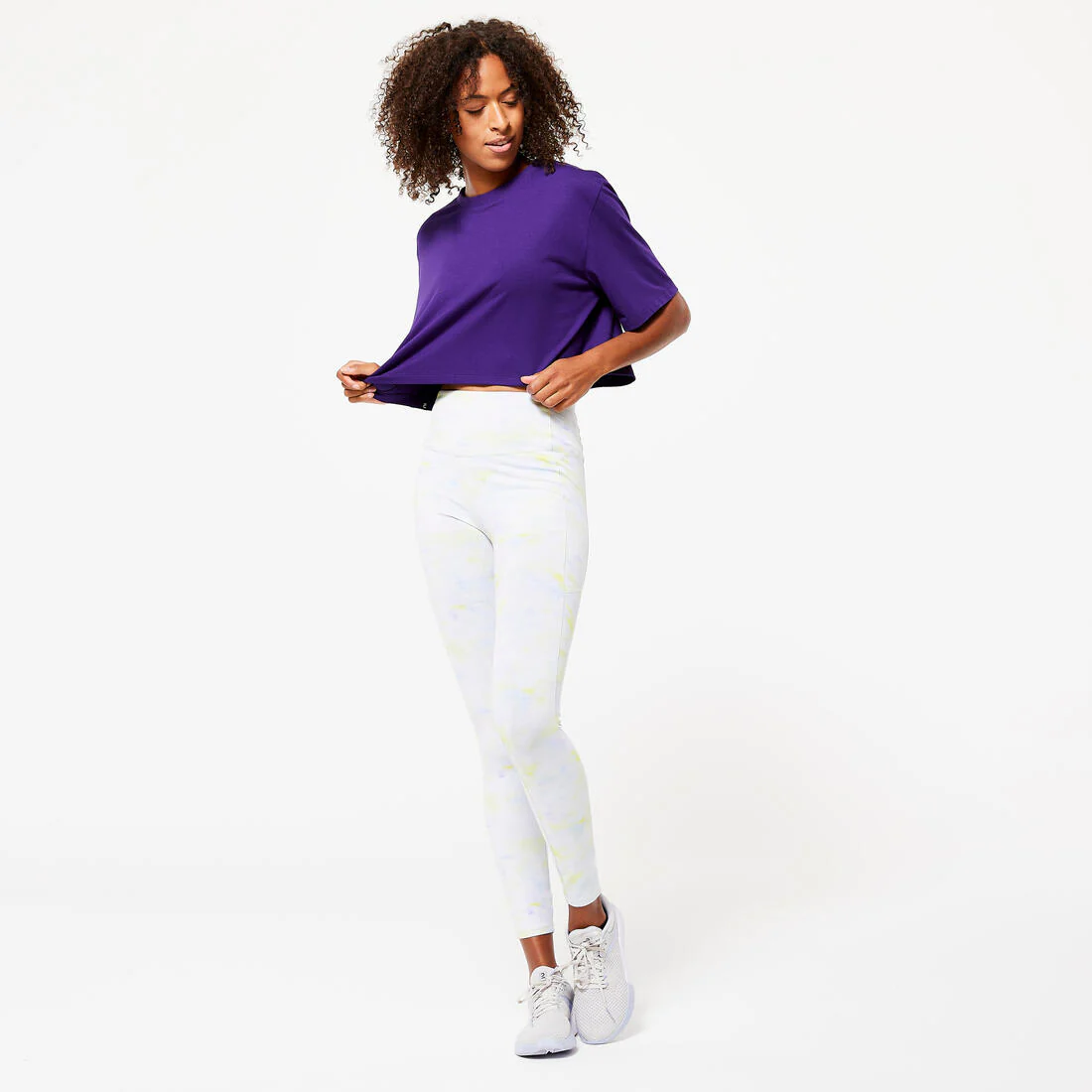 Playera Mujer Azul Marino Crop Top - Image 4