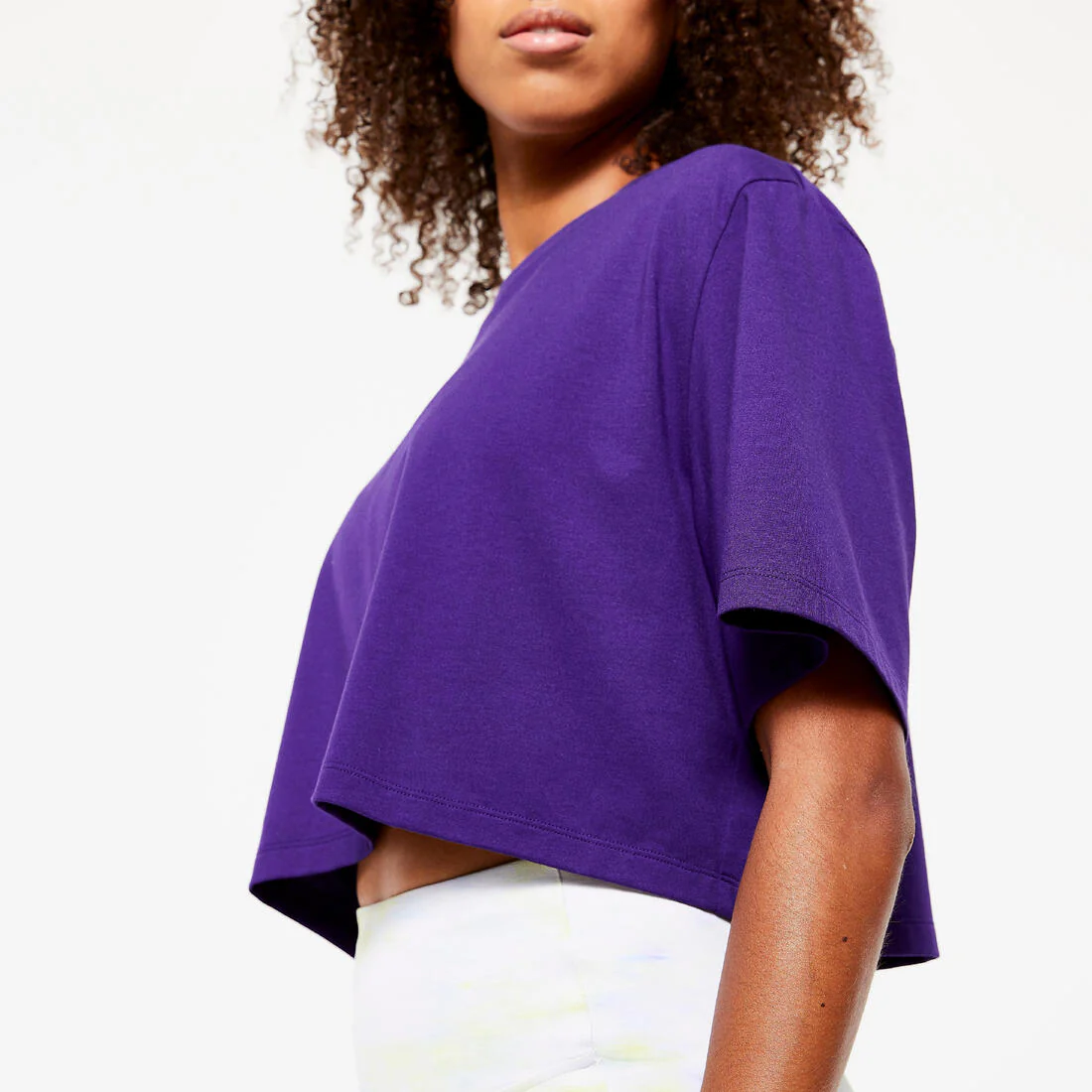 Playera Mujer Azul Marino Crop Top - Image 8