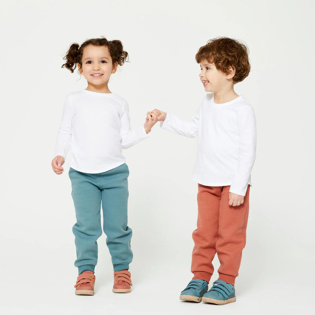 Playera Niños Blanco Mangas Largas Algodón Básica - Image 5