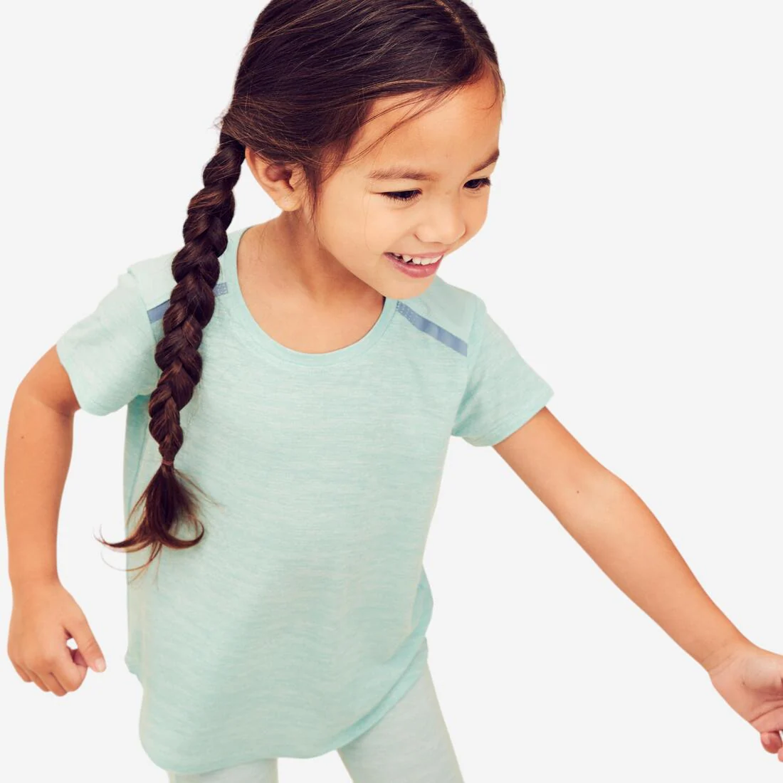 Playera para Niños - 500 - Turquesa - Ligera y Transpirable