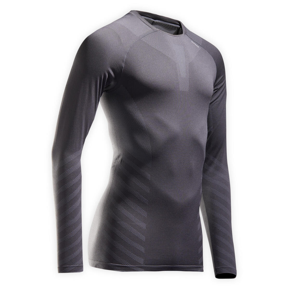 PLAYERA RUNNING MANGA LARGA INVIERNO HOMBRE KIPRUN SKINCARE GRIS - Image 5