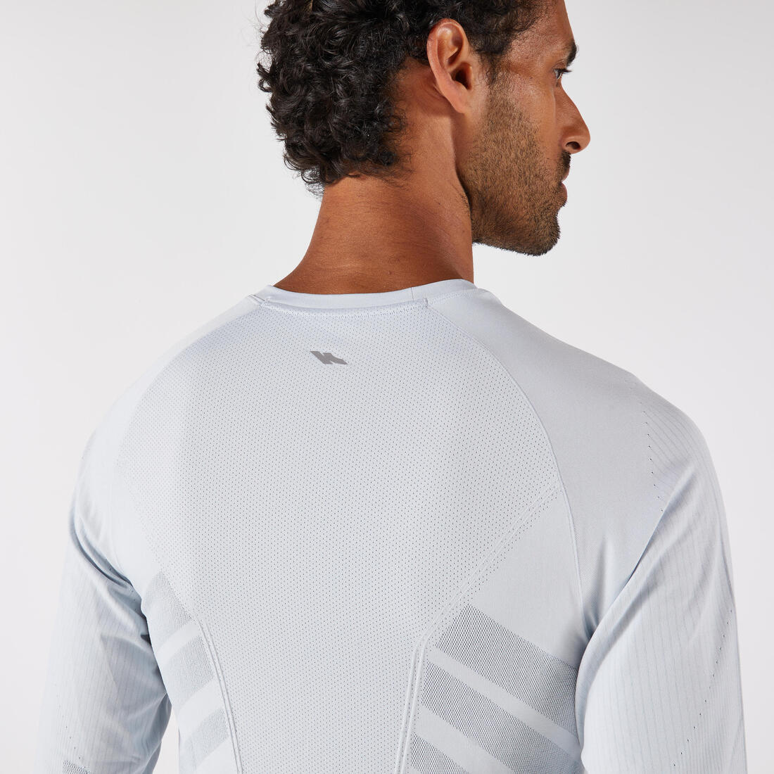 Playera running manga larga sin costuras hombre, KIPRUN Run 500 - Image 3