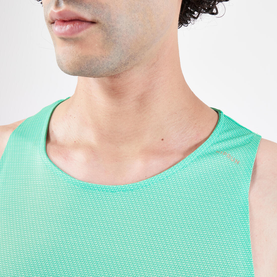 Playera sin mangas de running Hombre - KIPRUN Run Light Verde menta - Image 3
