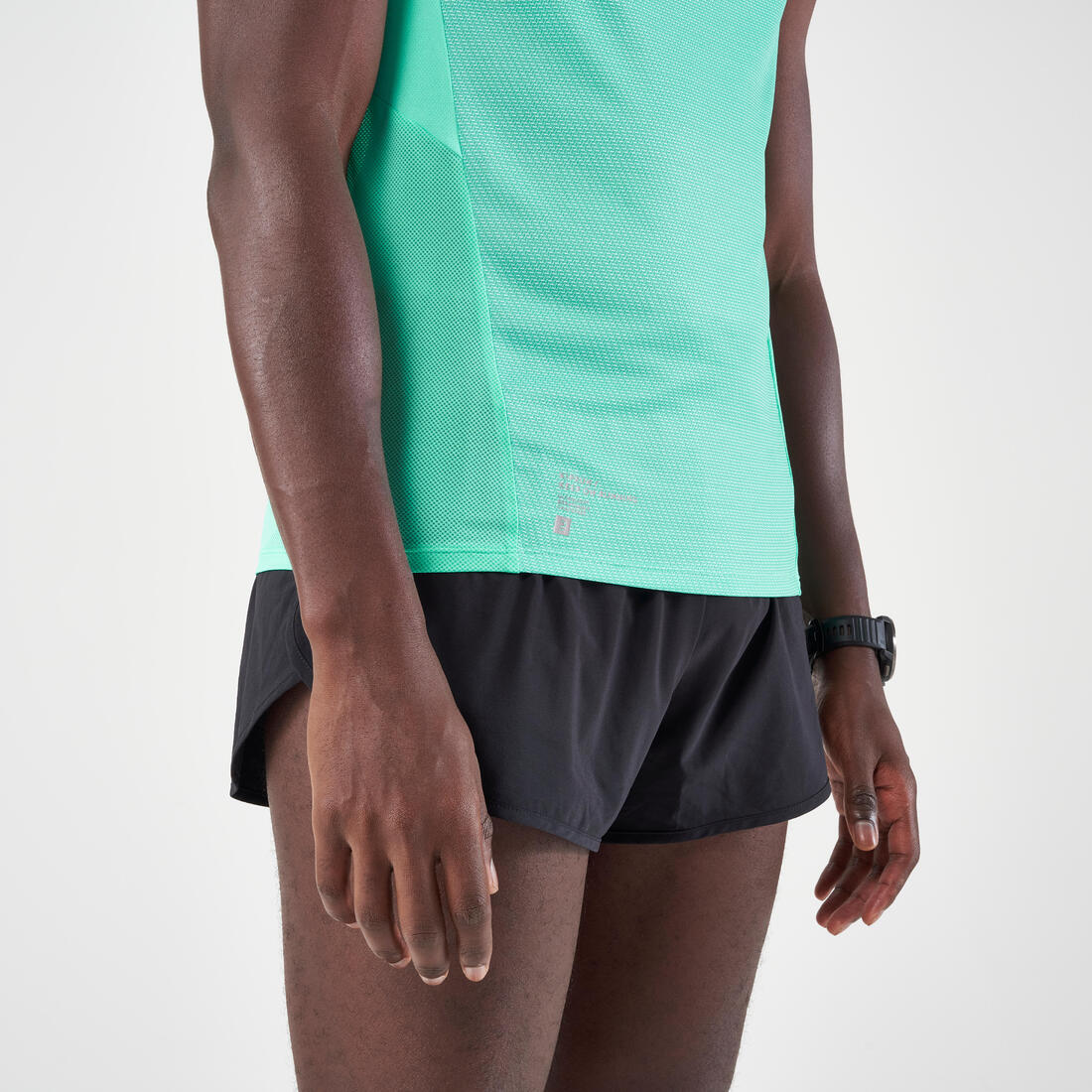 Playera sin mangas de running Hombre - KIPRUN Run Light Verde menta - Image 5