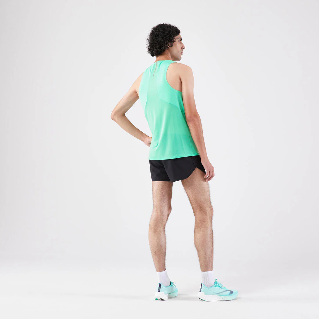 Playera sin mangas de running Hombre - KIPRUN Run Light Verde menta - Image 9