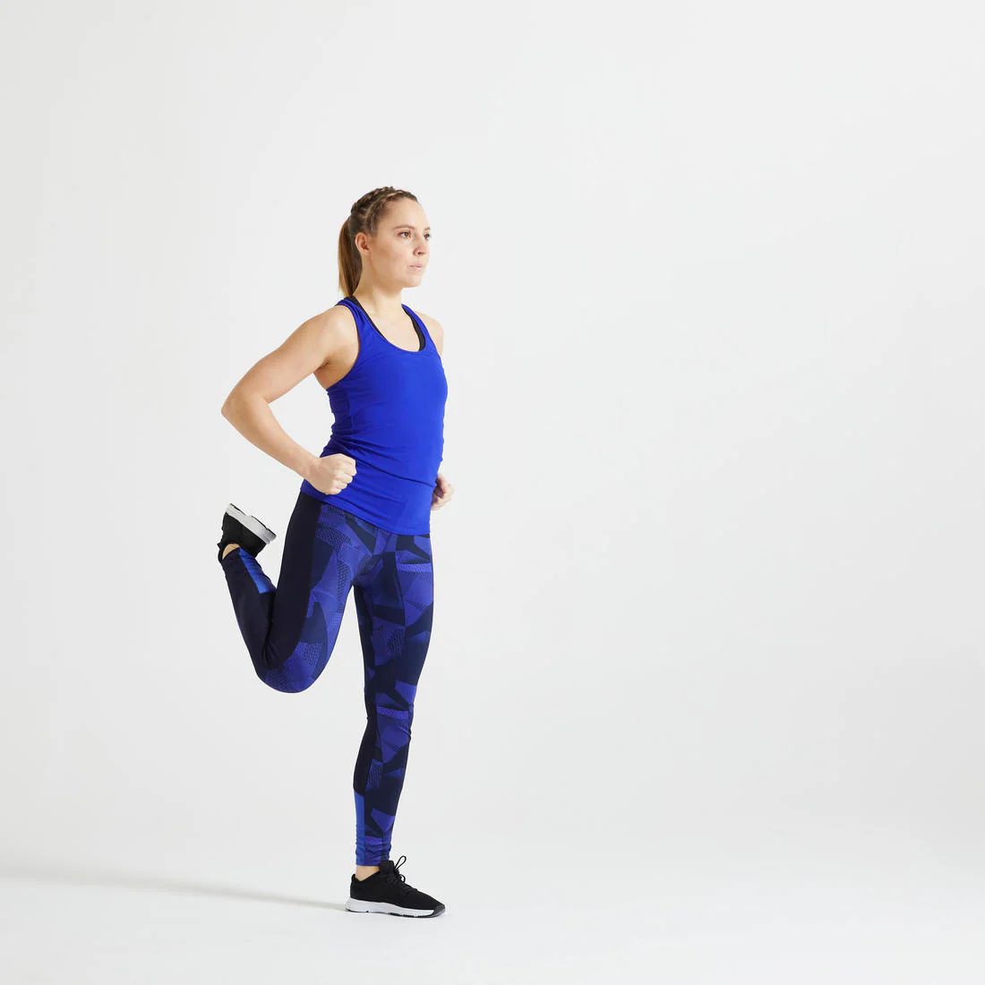 Playera sin mangas fitness cardio-training mujer azul 100 - Image 2